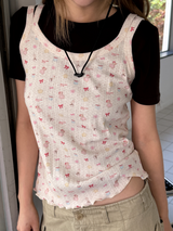 ribbon & bear sleeveless 