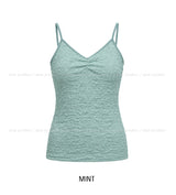 Bubble Lace Shirred Sleeveless
