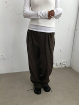 Odd Wool Touch Pintuck Slacks (2color)