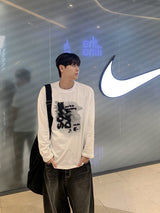 タイムプリンティング長袖Tシャツ