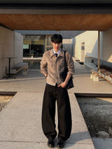 Trucker Colorblock Suede Jacket (3colors)