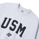 USM スウェットシャツ_ホワイトグレー
