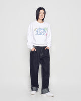 25FW WOMAN パレットレタリングクロップスウェット ホワイト