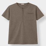 カト ヘンリーネック スラブ ショートスリーブ Tシャツ