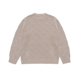 25SS アースワッペンオーバーサイズニット ベージュ
