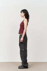 Rounding Dyeing Cargo Pants (2color)