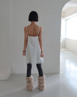 Strap fur leg warmer