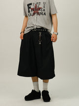 RU Cotton Two-tuck Bermuda Slacks