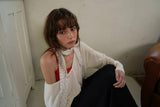 Nude lace sleeveless_red
