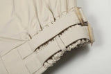 Twin Strap High-Neck Cropped Jacket