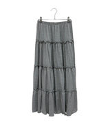 Kine Check Banding Maxi Skirt (2c)