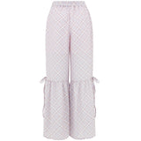 CHECK PANTS IN PINK