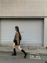 Clang ウール ストライプ カーディガン