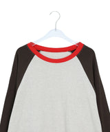 [unisex] Chaconne Color Matching Raglan Long Sleeve Tee