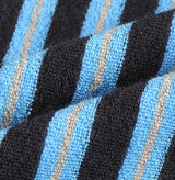Summer Terry Stripe Collared Short Sleeve Tee