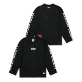 メッシュ オーバーサイズ ロングスリーブ ブラック