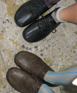 Derby 0066. Rubber Sole Loafers - 2colors