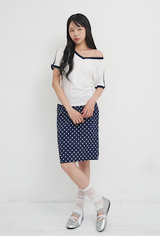 Darlene Mid Skirt Navy