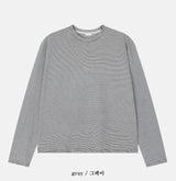 No.1420 ストライプカッティングクロップT(4color)