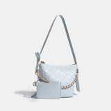 Classic Tweed Quilted Chain Bag - A must-have tweed shoulder bag for formal looks