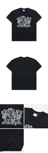 [24SS] LAYER OLD SCHOOL PRINTING SHORT SLEEVE T-SHIRT BLACK