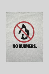 "NO BURNERS" ロングスリーブT (HE,GRAY)