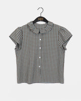 Tinbe Frill Check Short Sleeve Shirt