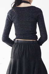Raqueen Halter Team Knit T-Shirt