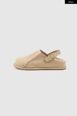 Mellow suede clog mule