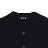 [Unisex]リザーブボタンオーバーフィットカーディガン[BLACK]