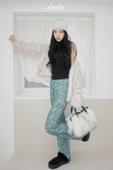 Snow White No Collar Fur Jacket