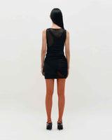 In&Out Sleeveless Dress _ BLACK