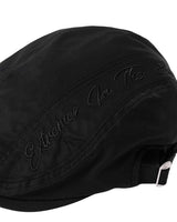 Embroidered Hunting Cap _ BLACK
