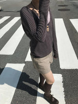 シュ ストライプ Tシャツ