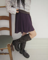 Roain Folding Flare Mini Skirt