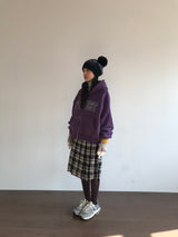 Lettering Fleece Hoodie Zip-Up (3 Colors)
