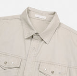 Bundry Waist Snap Pocket Short Sleeve Shirt