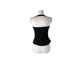 NT Button Shirring Strap Halter Sleeveless