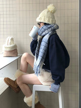 [BELLIDE MADE] ルーズフィットカラーリングプラケットトレーナー
