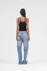 That's neat - Low-Rise Distressed Lightweight Denim Jeans