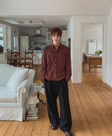 Keito Two-Tuck Wide Slacks
