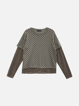 Mocha Dot Layered T-Shirt (2c)