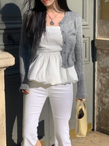 [MADE] Fleeve Wool Skashi Punching Cardigan