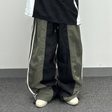 Washa denim mix pants