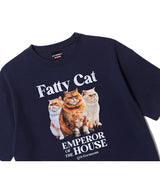 OC ファッティーキャットW Tシャツ (ネイビー)