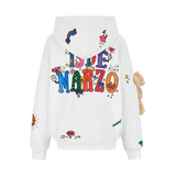 13DE MARZO DIY Colour-Fill Zipped Hoodie