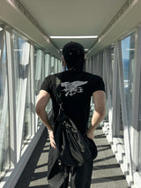 エロ アーカイブワッフルマッスルフィット半袖Tシャツ