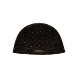 Mini Dot Fleece Beanie (black)