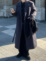Solari Double-Breasted Long Coat (2 Colors)