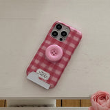 [Mademoment] pink button smart tok